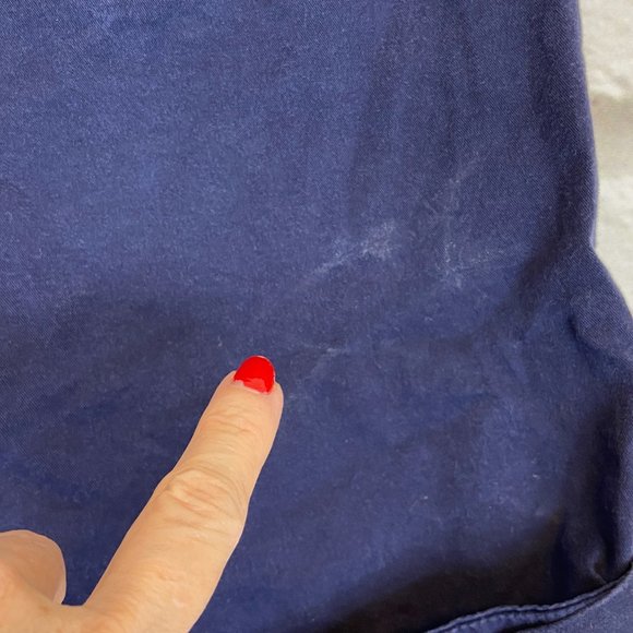 Khakis by GAP Girlfriend 4 Inch Short Size 8 Dark Blue Cotton Spandex - Picture 7 of 10